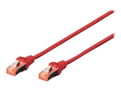 DIGITUS patch cable - 25 cm - red