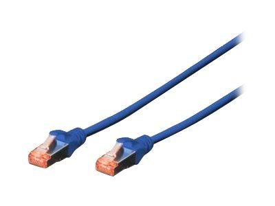 DIGITUS Patch Cable - patch cable - 3 m - blue, RAL 5017