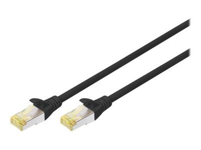 DIGITUS patch cable - 3 m - black