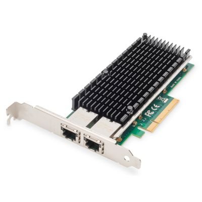 DIGITUS - network adapter - PCIe - 10 Gigabit Ethernet x 2