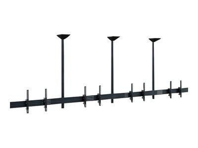 HAGOR comPROnents series mounting kit - side-by-side - for 4 flat panels - black