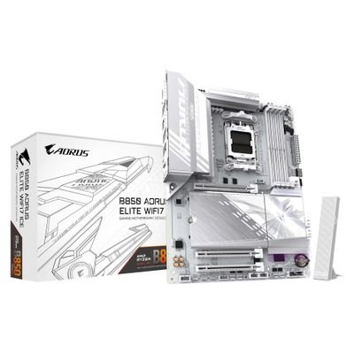 GIGABYTE Mainboard B850 AORUS Elite WIFI7 ICE - ATX - Socket AM5 - AMD B850 (B850 A ELITE WF7 ICE)