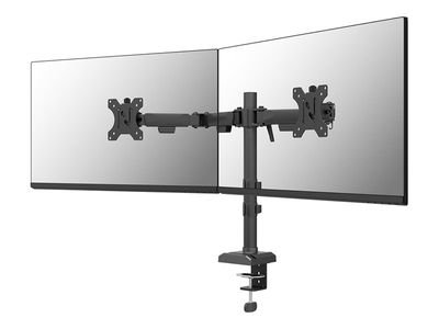 Neomounts DS60-600BL2 mounting kit - full-motion - for 2 monitors - black