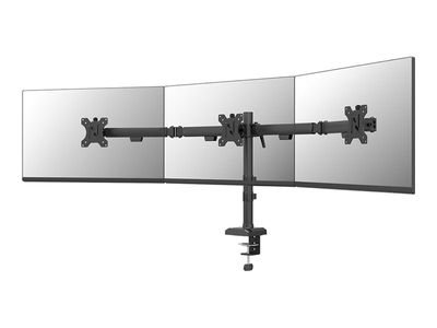 Neomounts DS60-600BL3 mounting kit - full-motion - for 3 monitors - black