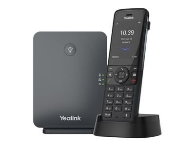 Yealink W78P - cordless phone / VoIP phone - with Bluetooth interface with caller ID - 3-way call capability