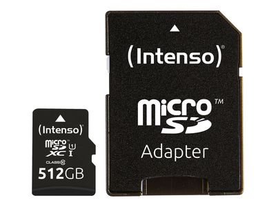 Intenso Premium - flash memory card - 512 GB - microSDXC UHS-I