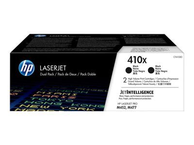 HP Toner Cartridge 410X - Pack of 2 - Black