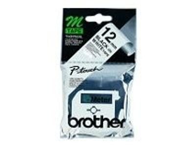 Brother non-laminated tape MK231S - Black on white