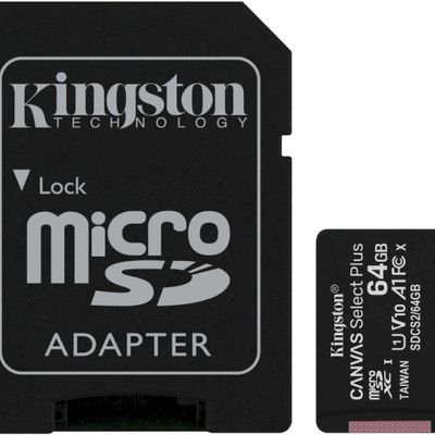Kingston Canvas Select Plus - flash memory card - 64 GB - microSDXC UHS-I