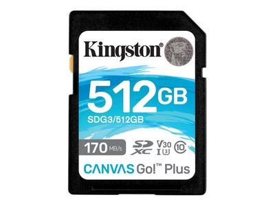 Kingston Flash-Card Canvas Go! Plus - SDXC UHS-I - 512 GB