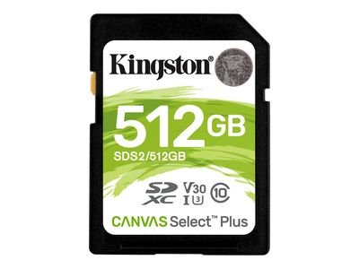 Kingston Flash-Card Canvas Select Plus - SDXC UHS-I - 512 GB