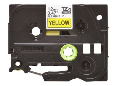 Brother flexible ID tape - Black on yellow