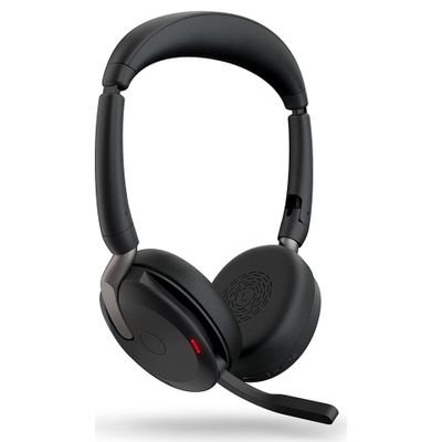 Jabra Evolve2 65 Flex MS Stereo - headset - USB-C - with wireless charging pad