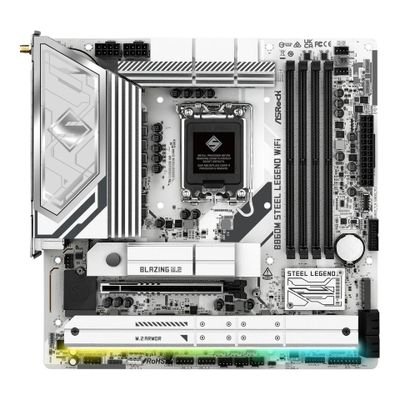 ASRock B860M STEEL LEGEND WIFI - motherboard - micro ATX - LGA1851 Socket - B860