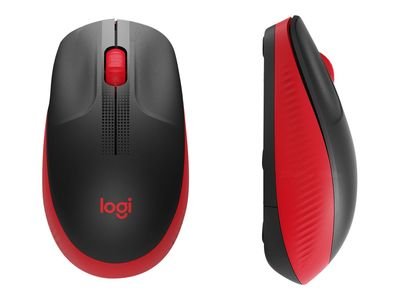 Logitech mouse M190 - red