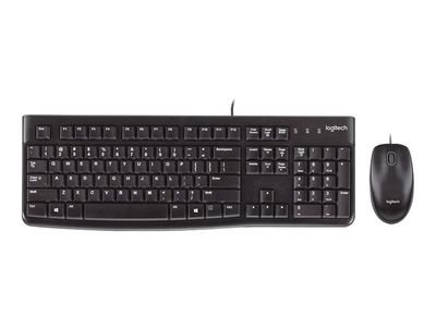 Logitech Keyboard and Mouse Desktop MK120 - US Layout - Black