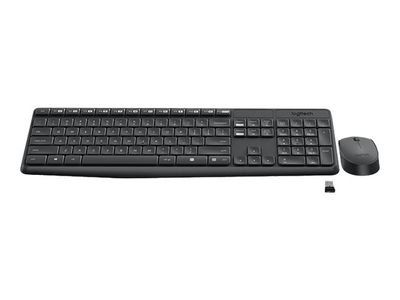 Logitech Keyboard and Mouse Set MK235 - US Layout - Grey