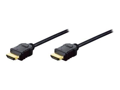 DIGITUS HDMI High Speed with Ethernet Connecting Cable - HDMI Type-A Male/HDMI Type-A Male - 2 m (AK-330114-020-S)