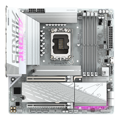 AORUS B860M ELITE WIFI6E ICE - motherboard - micro ATX - LGA1851 Socket - AMD B850