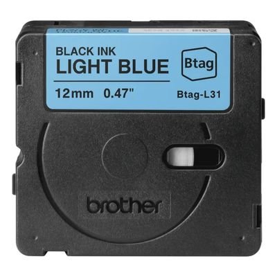 Brother Label Tape BTAG-L31 - 12 mm x 4 m - Black on Blue