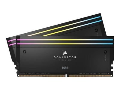 CORSAIR Dominator Titanium RGB - DDR5 - kit - 96 GB: 2 x 48 GB - DIMM 288-pin - 3500 MHz / PC5-56000 - unbuffered
