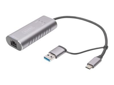 DIGITUS Network Adapter DN-3028 - USB-C / USB-A
