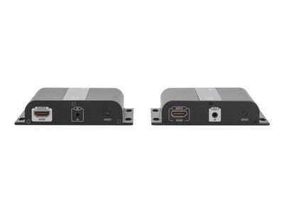 DIGITUS Professional DS-55122 4K HDMI Extender via CAT / IP (Set) - video/audio/infrared extender - HDMI