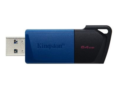 Kingston USB-Stick DataTraveler Exodia M - USB 3.2 Gen 1 (3.1 Gen 1) - 64 GB - Black/Blue