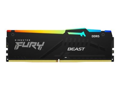 Kingston FURY Beast RGB - DDR5 - module - 16 GB - DIMM 288-pin / PC5-48000 - unbuffered (KF560C36BBE2A-16)