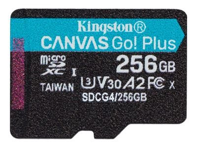 Kingston Canvas Go! Plus - flash memory card - 256 GB - microSDXC UHS-I