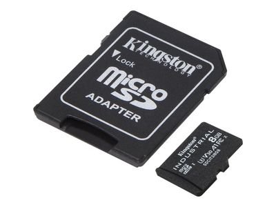 Kingston Industrial - flash memory card - 8 GB - microSDHC UHS-I