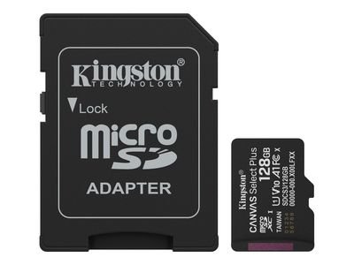 Kingston Canvas Select Plus - flash memory card - 128 GB - microSDXC UHS-I