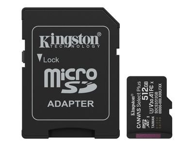 Kingston Canvas Select Plus - flash memory card - 512 GB - microSDXC UHS-I
