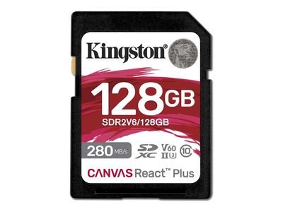 Kingston Flash-Card Canvas React Plus - SDXC UHS-II - 128 GB