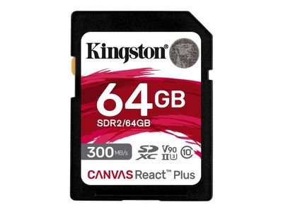 Kingston Flash-Card Canvas React Plus - SDXC UHS-II - 64 GB