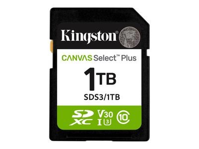 Kingston Canvas Select Plus - flash memory card - 1 TB - SDXC UHS-I