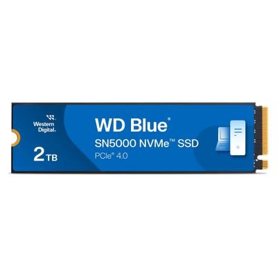 WD Blue SN5000 WDS200T4B0E - SSD - 2 TB - PCIe 4.0 x4 (NVMe) (WDS200T4B0E-00CNZ0)