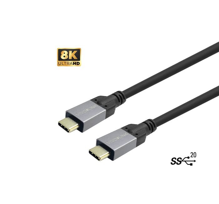 Vivolink PROUSBCMM0.5 USB-C to USB-C Cable 7.5m USB 3.2 kaapeli (musta)