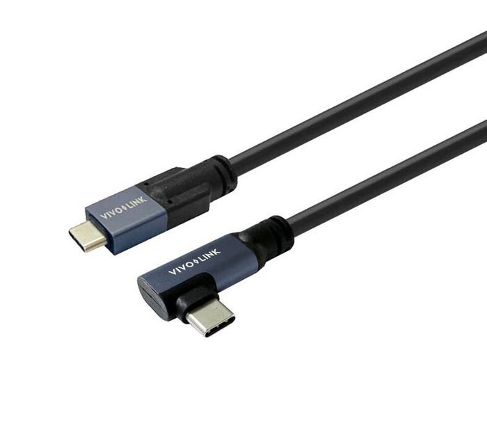 Vivolink PROUSBCMM4A USB-C to USB-C Angled Cable 4m USB 3.2 kaapeli (musta)