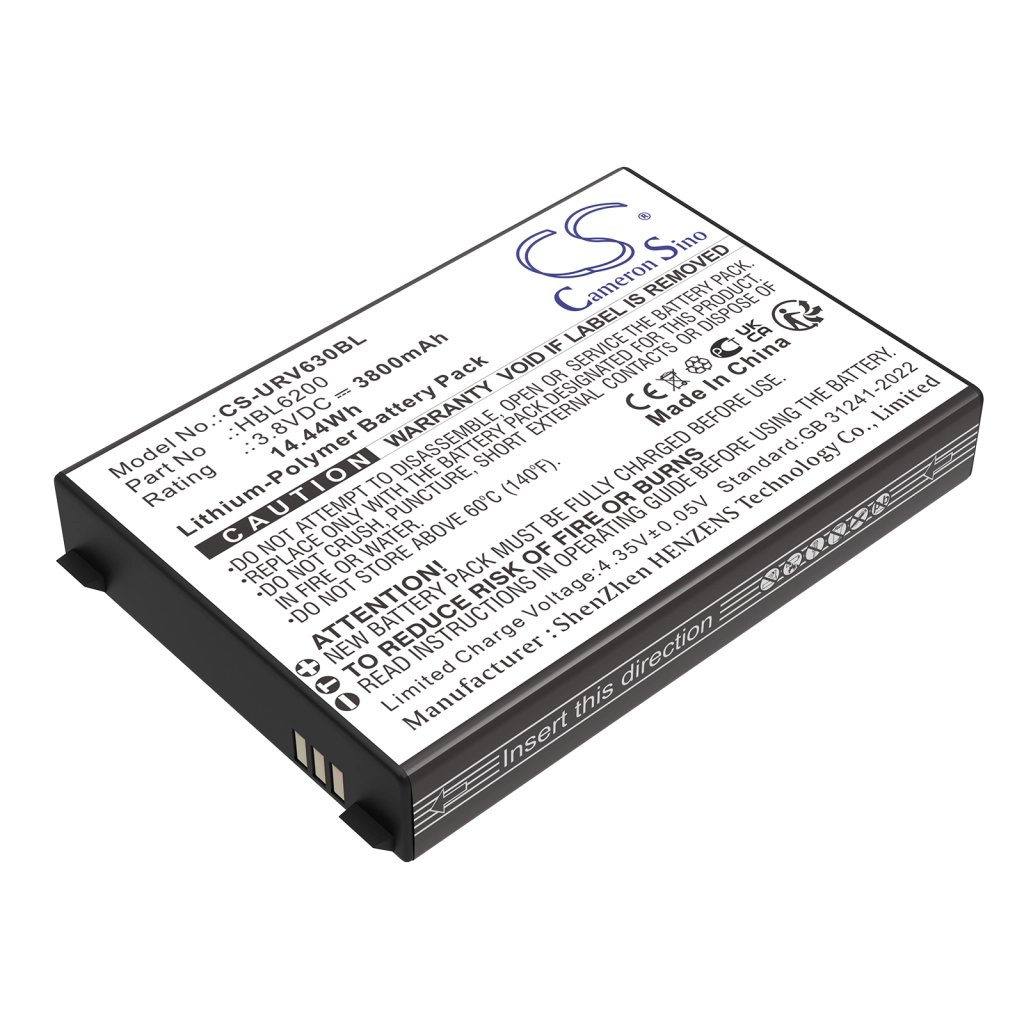 Urovo HBL6200 3.8V 3800mAh / 14.44Wh svītrkoda lasītāja akumulators