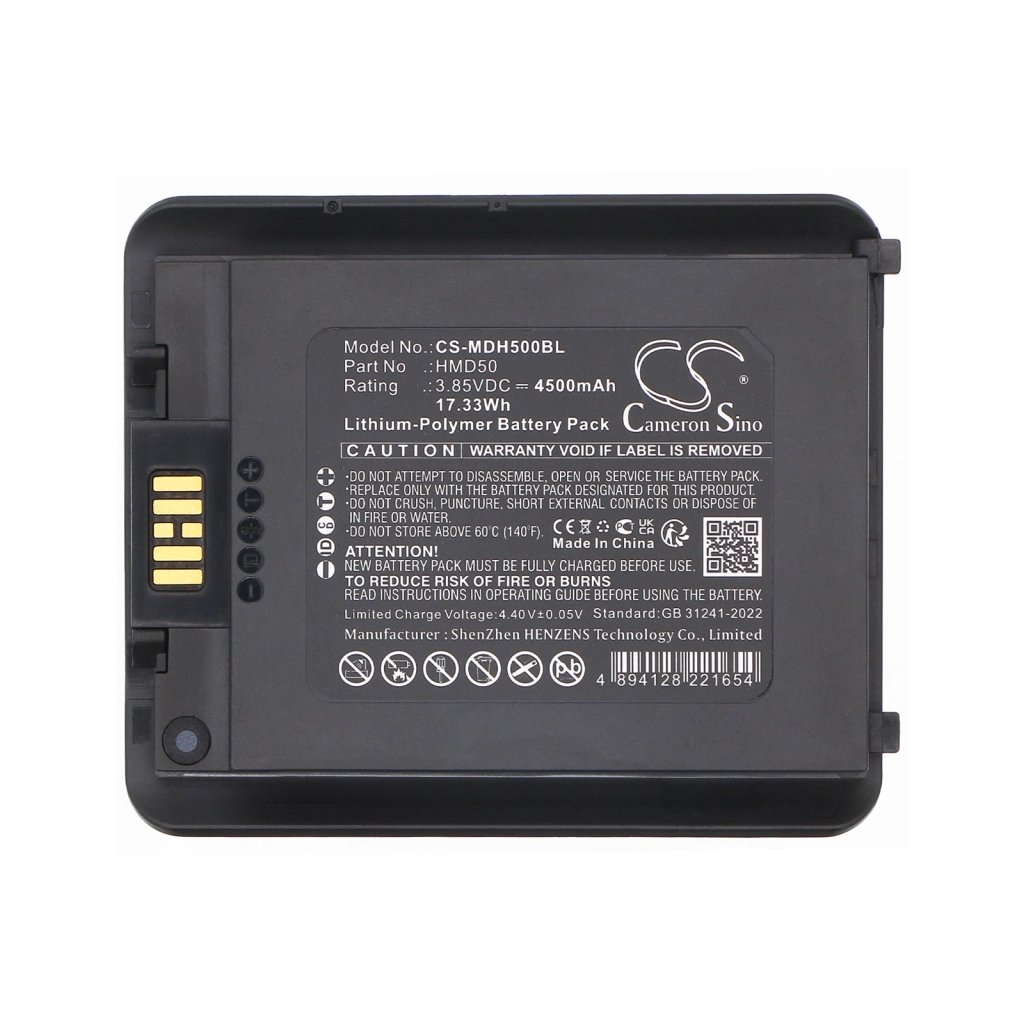 Mindeo HMD50 3.85V 4500mAh / 17.33Wh svītrkoda lasītāja akumulators