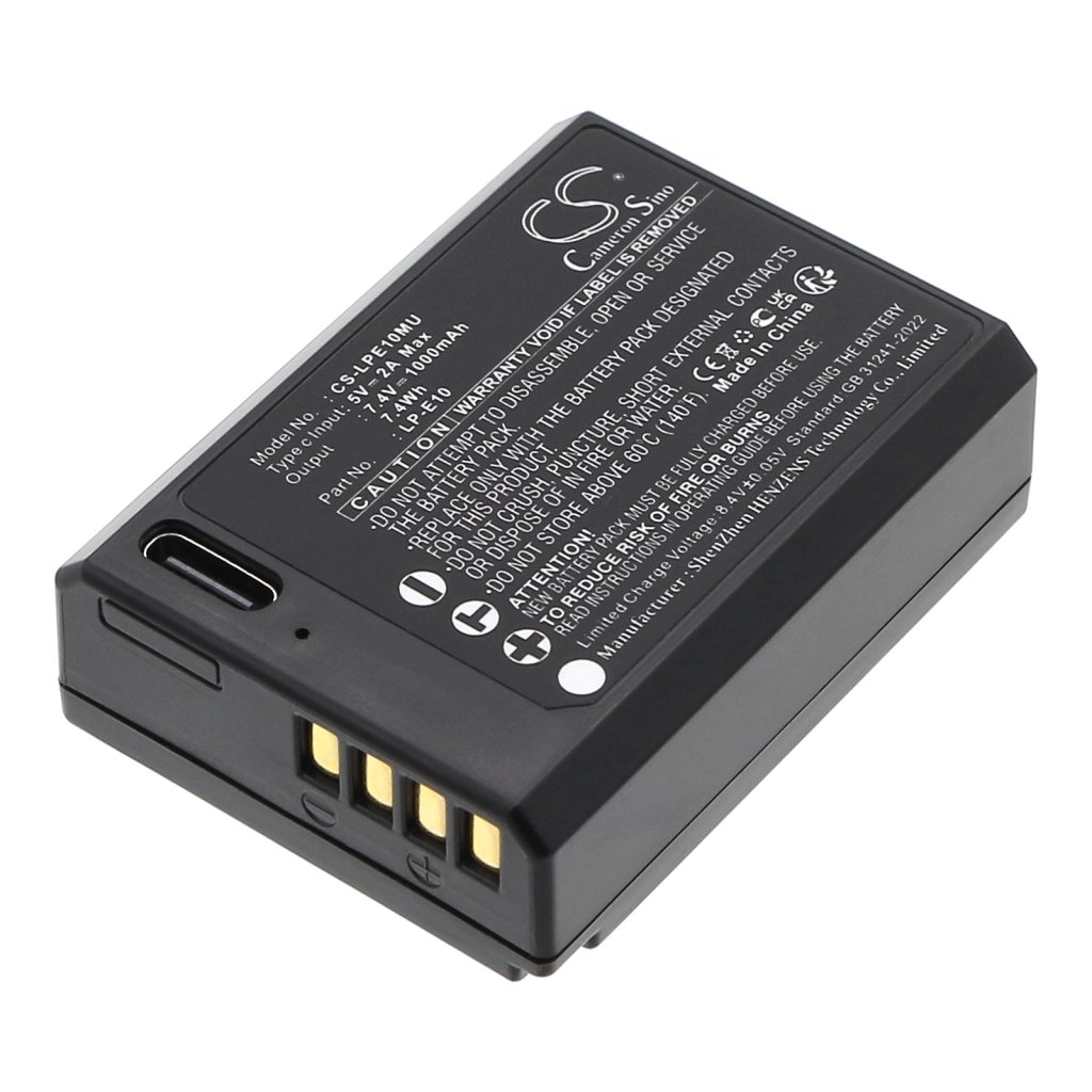 Canon LP-E10 7.4V 1000mAh / 7.4Wh аккумулятор камеры