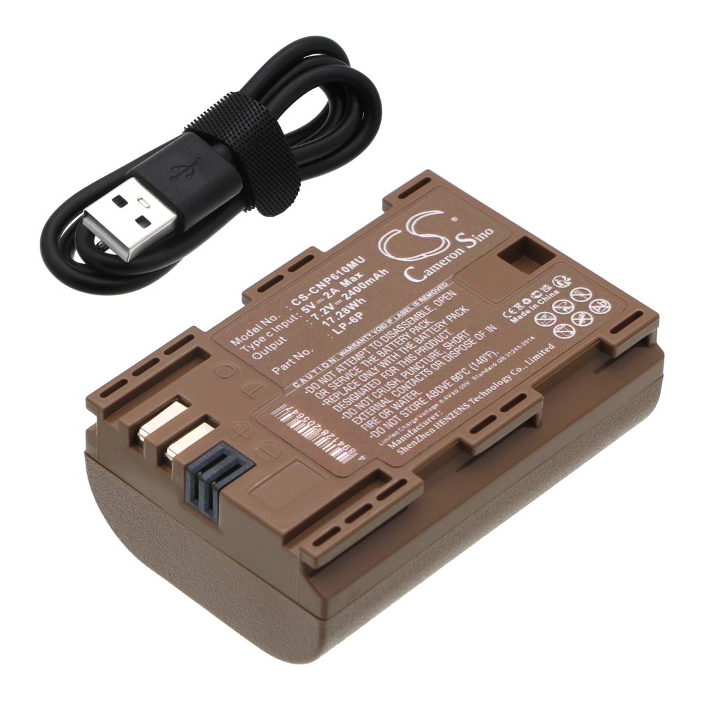 Canon LP-E6 7.2V 2400mAh / 17.28Wh аккумулятор камеры