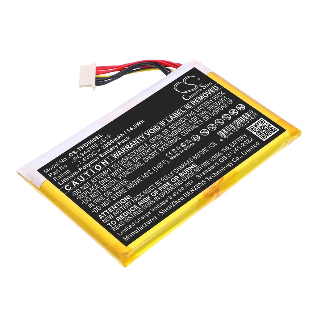 Topdon PC944755-2S1P 7.4V 2000mAh / 14.8Wh Diagnostic Scanner Battery