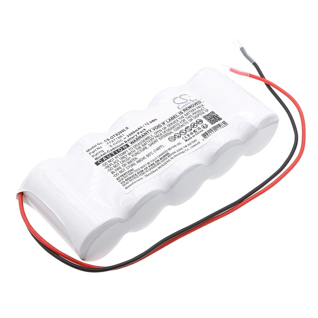 OTIS FFA718B1,FFA718B1-W 6.0V 2000mAh / 12.0Wh hätävalaisimen akku
