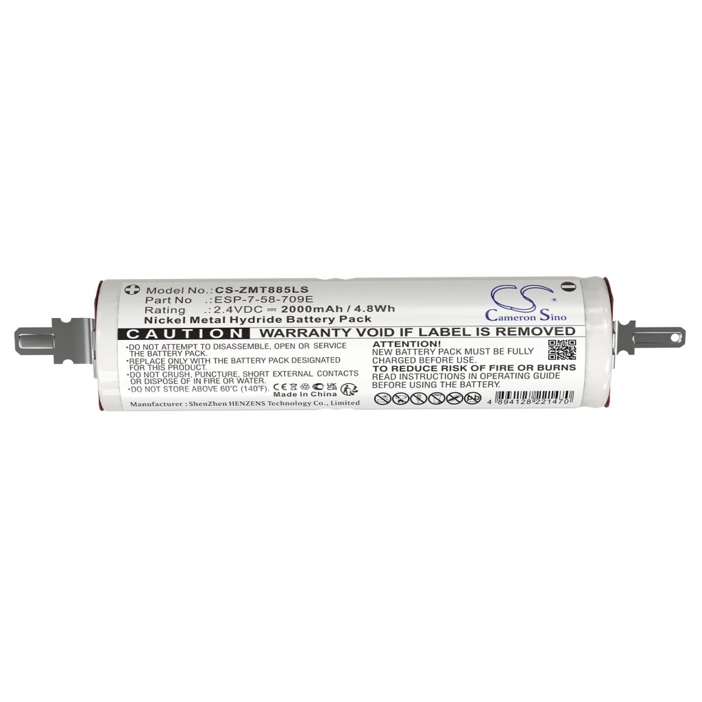 Zumtobel 1538,ESP-7-58-709E 2.4V 2000mAh / 4.8Wh hätävalaisimen akku