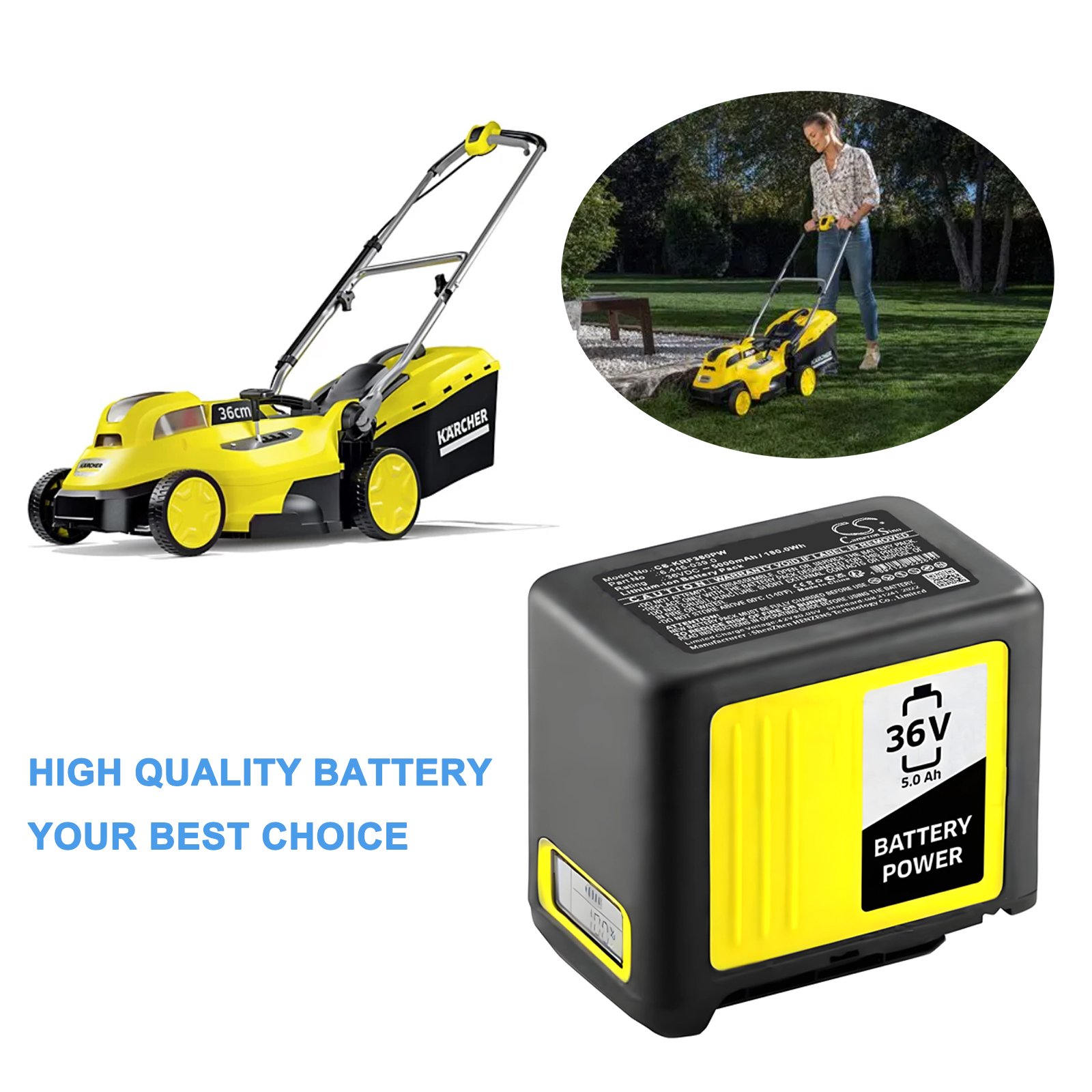 KARCHER 6.445-039.0 36V 5000mAh / 180.0Wh aiatööriista aku