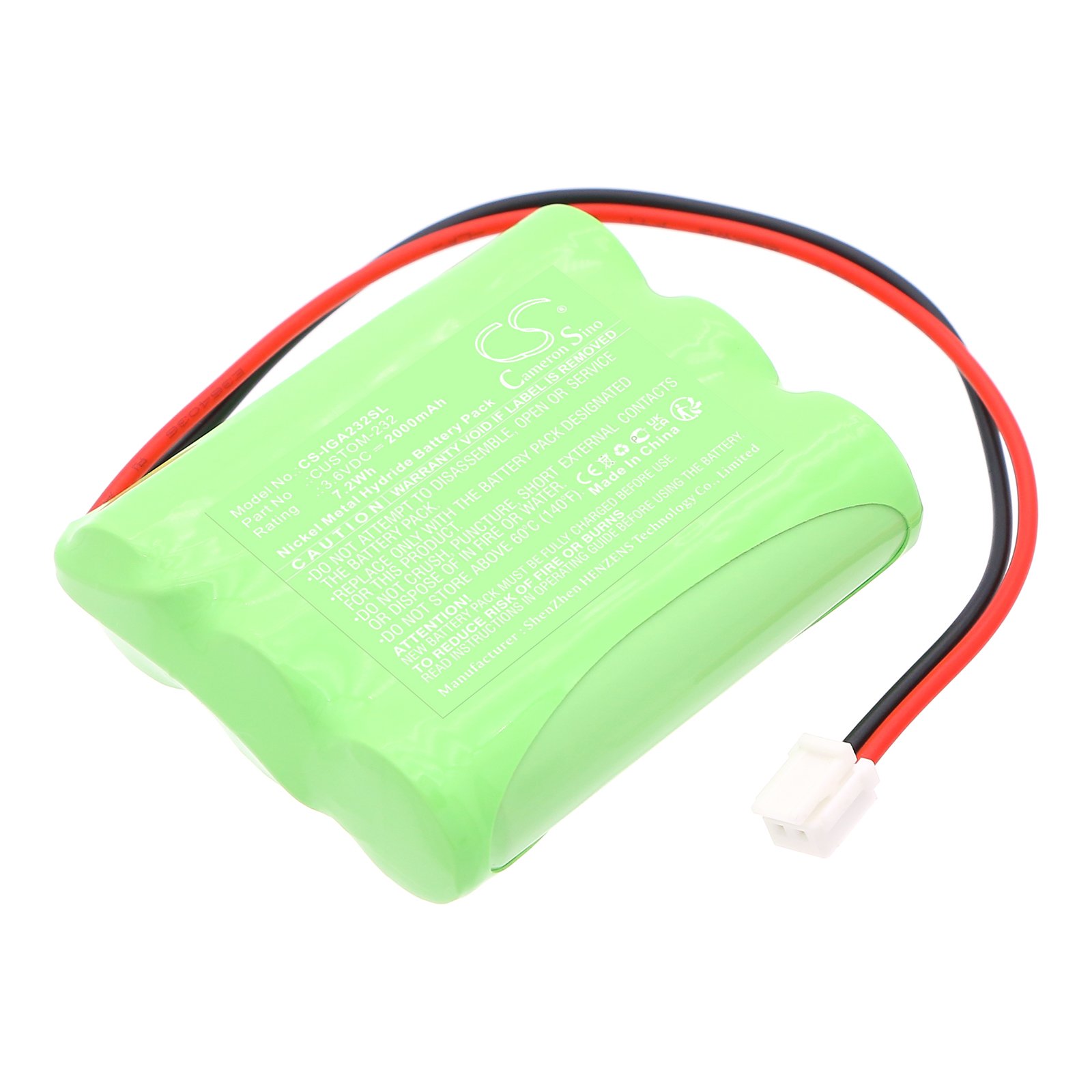 IGT CUSTOM-232 3.6V 2000mAh / 7.2Wh pelikonsolin akku