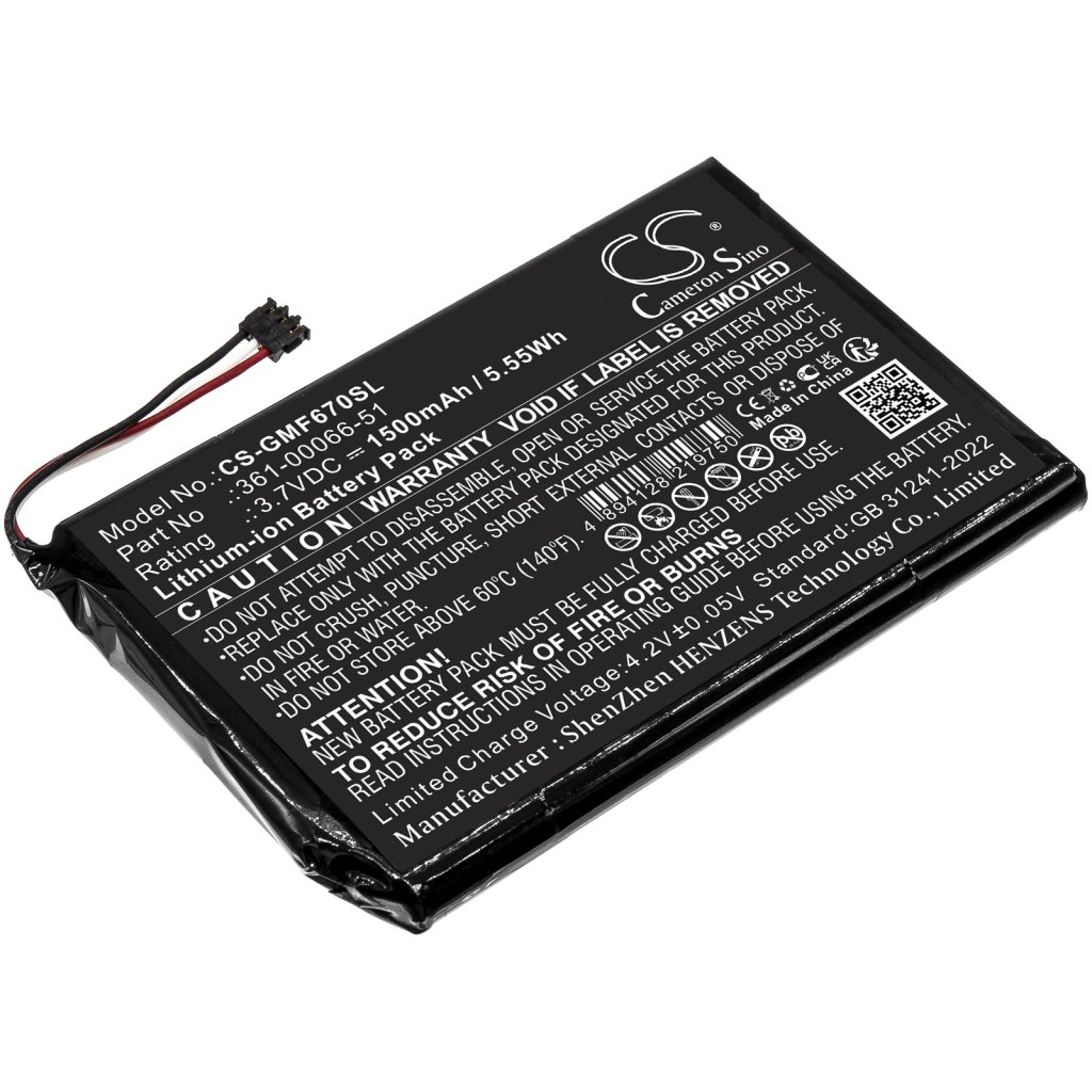 Garmin 361-00066-51 3.7V 1500mAh / 5.55Wh GPS seadme aku