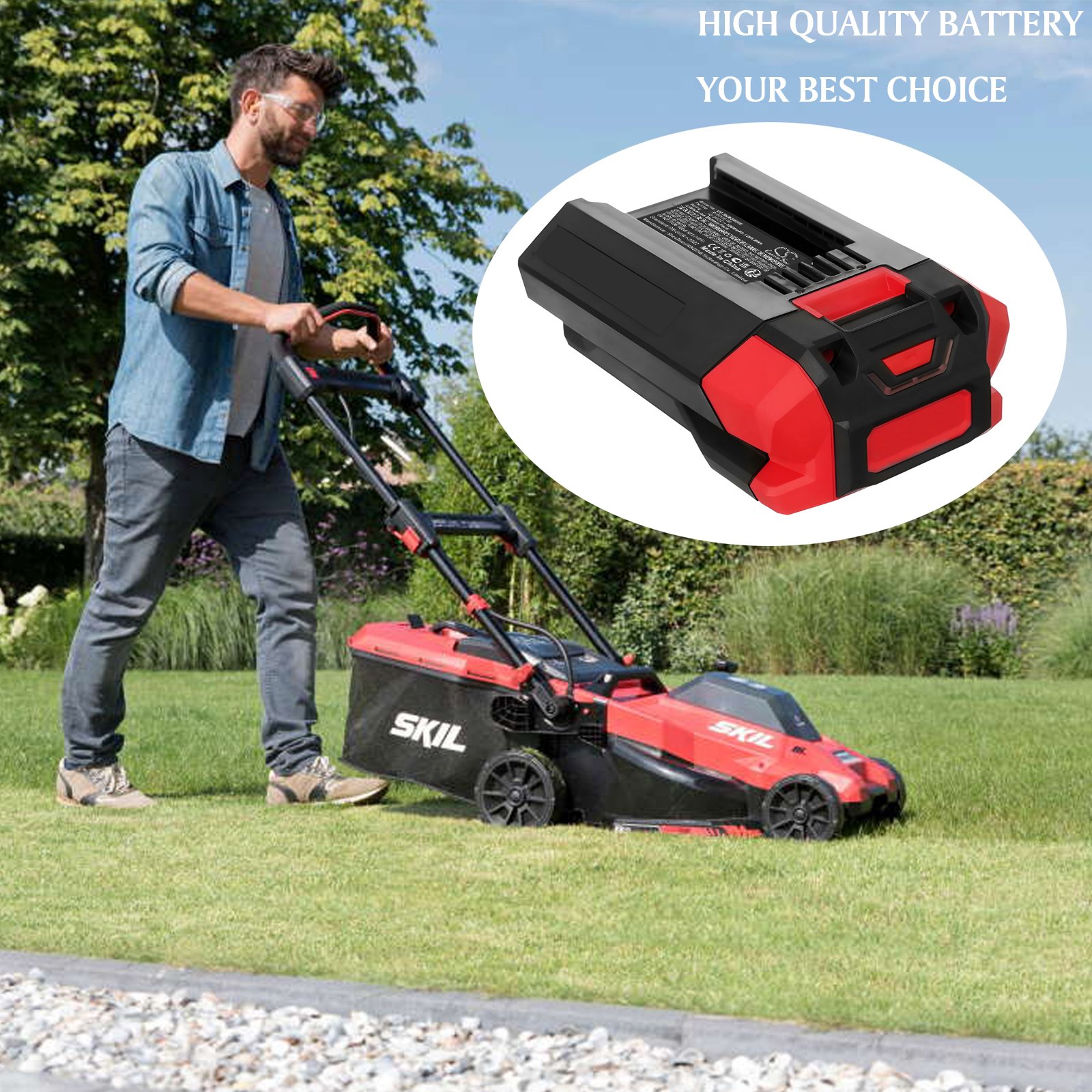 Skil BY8705-00,BY8708C-01 40.0V 5000mAh / 200.0Wh aiatööriista aku